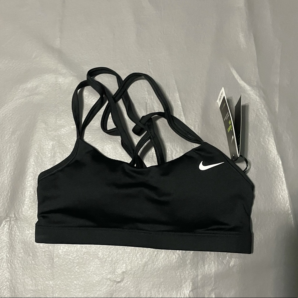 Black Nike sports bra